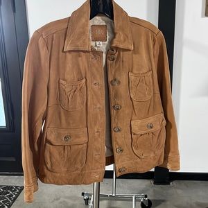 Banana Republic Cropped Leather Jacket